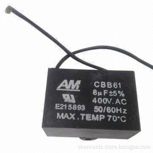 Metallized Polypropylene Film Capacitor for ceiling fans, wiring general purpose